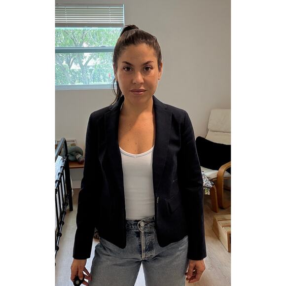 Ann Taylor women's Classic Blue Business Blazer Size 0 Size 2 - Picture 4 of 8